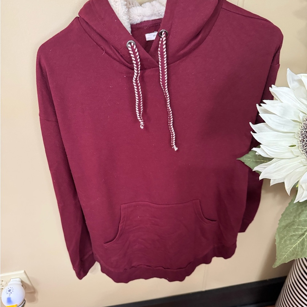 Maurices Maroon Hoodie Sweater